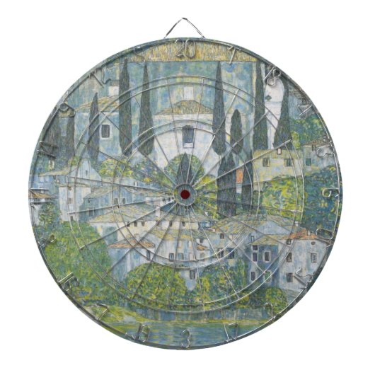  kunst van de Kerk in Cassone (Italiaans landschap Dartbord (Voorkant)