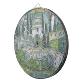  kunst van de Kerk in Cassone (Italiaans landschap Dartbord (Voorkant Rechts)