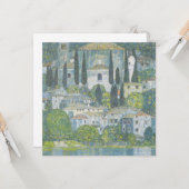  kunst van de Kerk in Cassone (Italiaans landschap Kaart (Voorkant / Achterkant in situ)