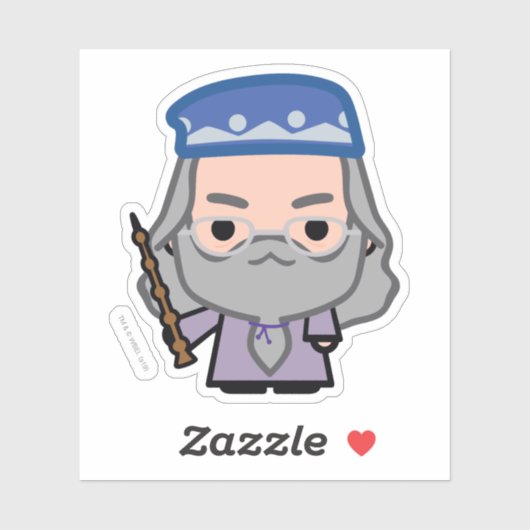 Kunst van de kunsttekenfilm Dumbledore Sticker (Vel)