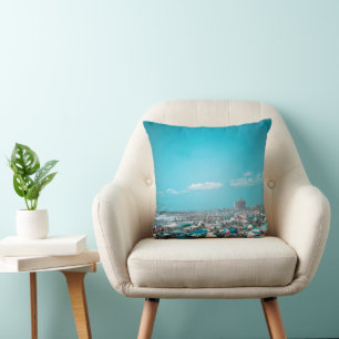 Kunst van de kust van New Jersey Kussen