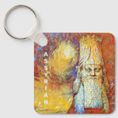 Kunst van de Lamassu-Sleutelhanger Sleutelhanger (Voorkant)