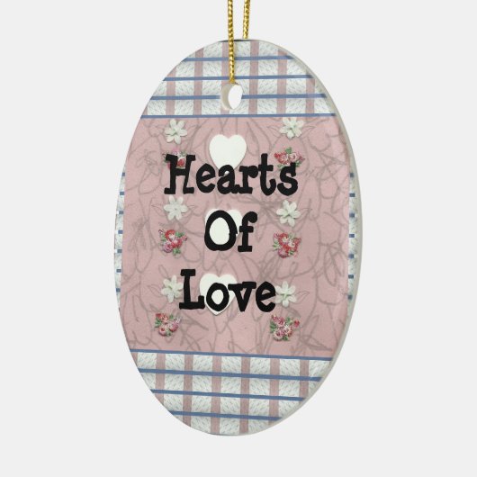 Kunst van de liefde drie keramisch ornament (Links)