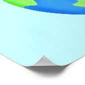 Kunst van de liefde en de redding van de aarde voo poster (Hoek)