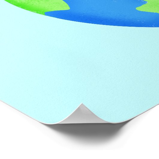 Kunst van de liefde en de redding van de aarde voo poster (Hoek)