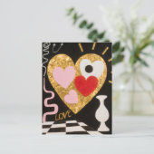 Kunst van de liefde feestdagenkaart (Staand voorkant)