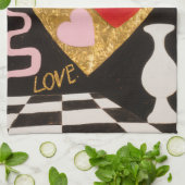 Kunst van de liefde theedoek (Gevouwen)