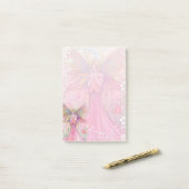 Kunst van de lieve bloemenfeeën post-it® notes (Op bureau)