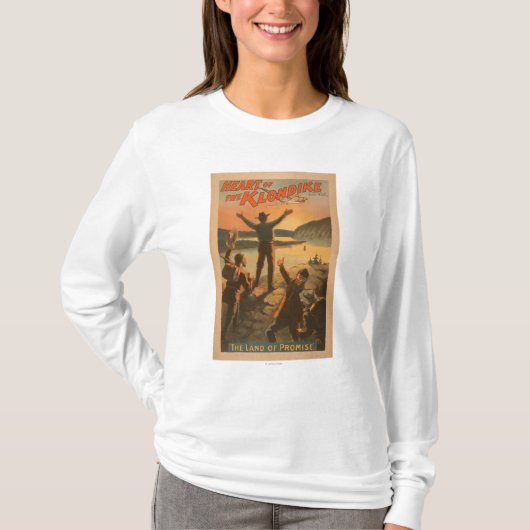 Kunst van de mijnbouw Klondike "Land of Promise" T-shirt (Voorkant)