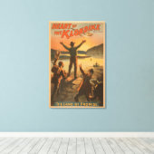 Kunst van de mijnbouw Klondike "Promise Land" Canvas Afdruk (Insitu (Houten vloer))