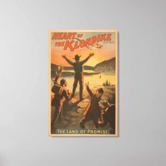Kunst van de mijnbouw Klondike "Promise Land" Canvas Afdruk (Voorkant)