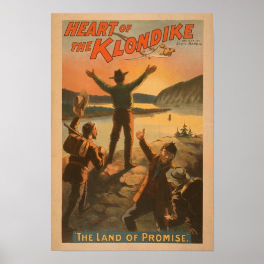 Kunst van de mijnbouw Klondike "Promise Land" Poster (Voorkant)