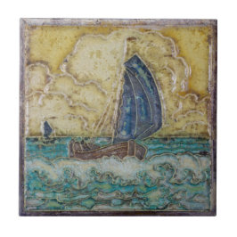  kunst van de Nautical ThMED Motif Sailboat Ocean Tegeltje