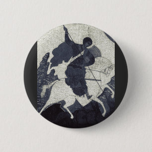 Kunst van de Oosters-orthodoxe icoon van Sint-Jori Ronde Button 5,7 Cm