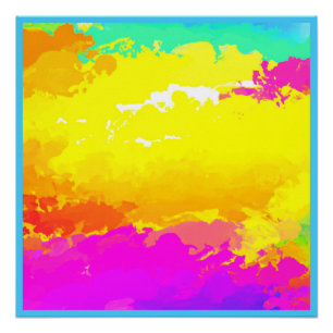 Kunst van de Patronen van Trendy en Timeless Cloud Perfect Poster