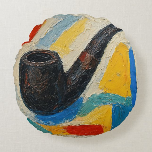 Kunst van de Pijp (#7) Rond Kussen (Voorkant)