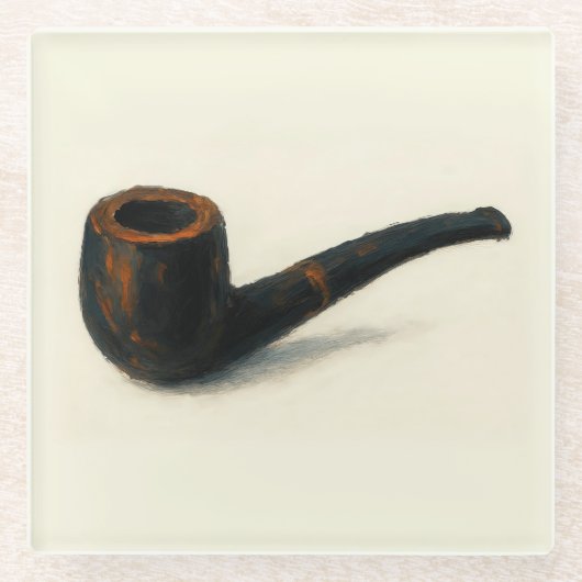 Kunst van de Pijp Glazen Onderzetter (Voorkant)
