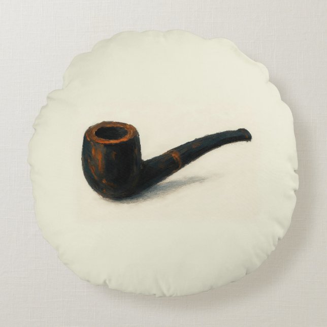 Kunst van de Pijp Rond Kussen (Voorkant)