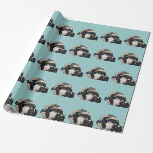 Kunst van de Slechtvalk Vogel Cadeaupapier (Uitgerold)