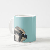 Kunst van de Slechtvalk Vogel Koffiemok (Voorkant links)