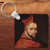 Kunst van de St. Robert Bellarmine Romeinse Biblio Sleutelhanger (Voorkant)
