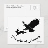 Kunst van de valkerij - Roodstaartbuizerd Briefkaart (Voorkant / Achterkant)