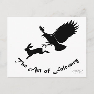 Kunst van de valkerij - Roodstaartbuizerd Briefkaart