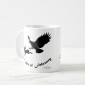 Kunst van de valkerij - Roodstaartbuizerd Koffiemok (Voorkant links)