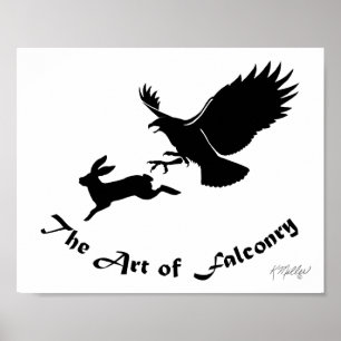 Kunst van de valkerij - Roodstaartbuizerd Poster