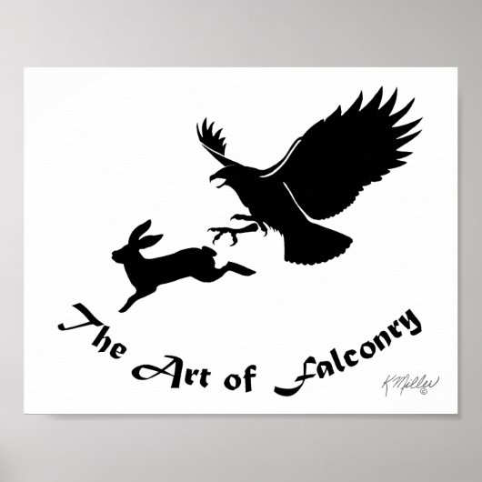 Kunst van de valkerij - Roodstaartbuizerd Poster (Voorkant)