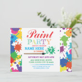 Kunst van de Verf nodigt om het even welke leeftij Kaart (Staand voorkant)