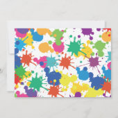 Kunst van de Verf nodigt om het even welke leeftij Kaart (Achterkant)