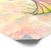 Kunst van de Waterverf van de lentevloerklep Fanta Poster (Hoek)