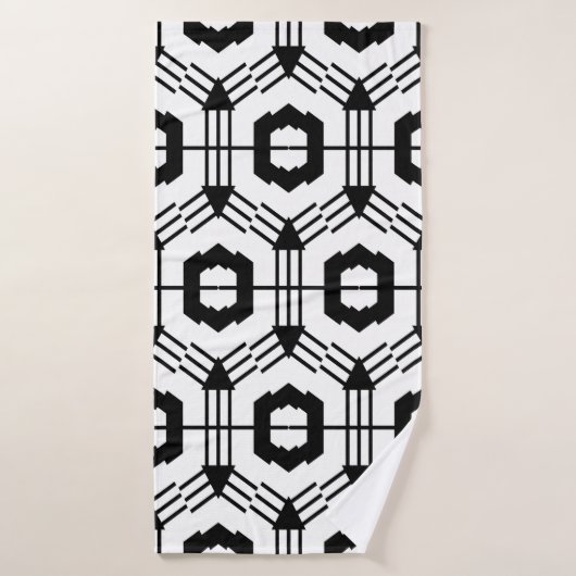 Kunst van de week. Vintage geometric background Badhanddoek (Badhanddoek)