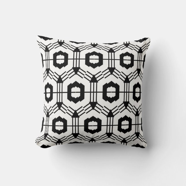 Kunst van de week. Vintage geometric background Kussen (Voorkant)