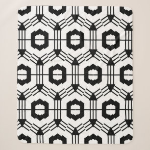 Kunst van de week. Vintage geometric background Sherpa Deken