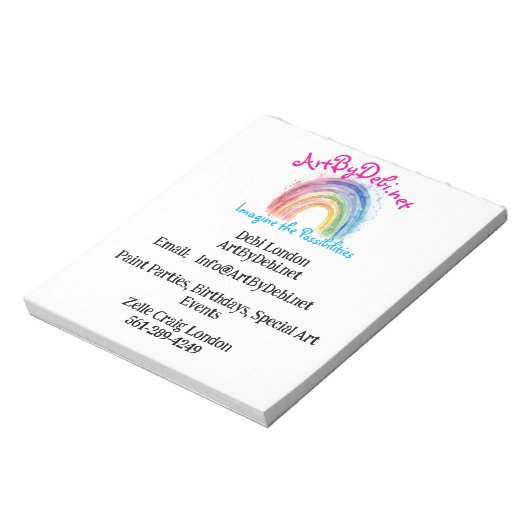 Kunst van Debi, papier Notitieblok (Linkerzijde)