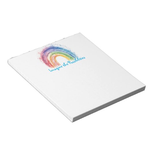 Kunst van Debi, Rainbow Notitieblok (Schuin)