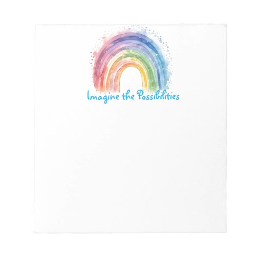 Kunst van Debi, Rainbow Notitieblok (Voorkant)