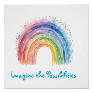 Kunst van Debi, Rainbow Perfect Poster