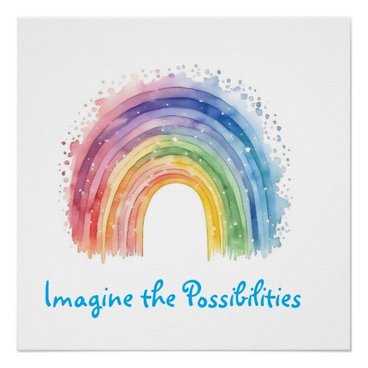 Kunst van Debi, Rainbow Perfect Poster (Voorkant)