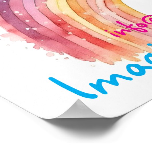 Kunst van Debi, Rainbow Poster (Hoek)