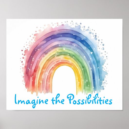Kunst van Debi, Rainbow Poster (Voorkant)
