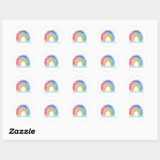 Kunst van Debi, Rainbow Sticker (Vel)