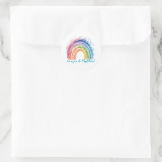 Kunst van Debi, Rainbow Sticker (Tas)