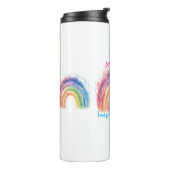 Kunst van Debi, Rainbow Thermosbeker (Gedraaid links)