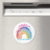 Kunst van Debi, regenboogmagneet Magneet (Insitu (Vaatwasser))