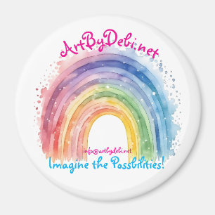 Kunst van Debi, regenboogmagneet Magneet