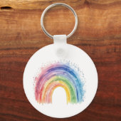 Kunst van Debi, regenboogmagneet Sleutelhanger (Achterkant)