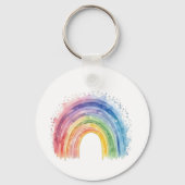 Kunst van Debi, regenboogmagneet Sleutelhanger (Achterkant)